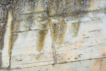 Hintergrund: Graue, verwitterte Betonmauer