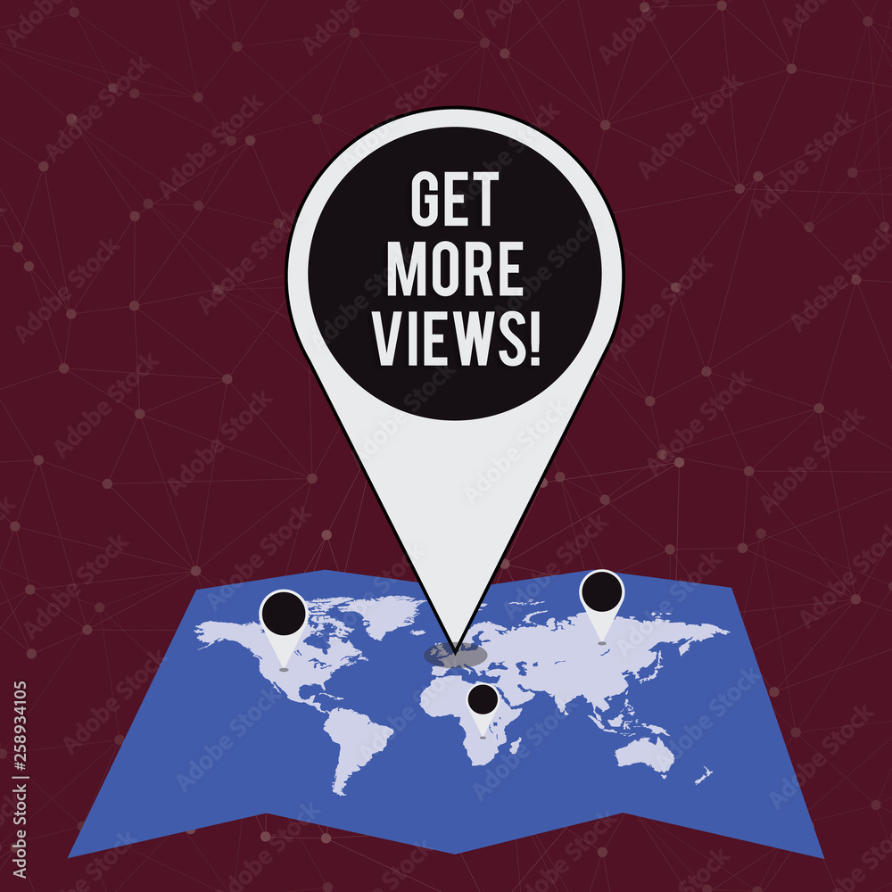 Poster handwriting text writing get more views. conceptual photo increase web traffic optimise blog strateg