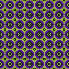 Yellow and purple seamless pattern