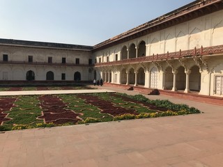 Fototapeta premium Garden at Agra Fort in India