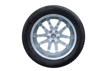 Obraz premium Car Tire isolated on white