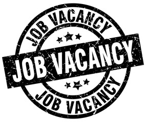 job vacancy round grunge black stamp