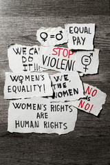 womens rights and gender equality concepts