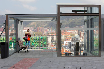 Public lift in Bilbao, Spain