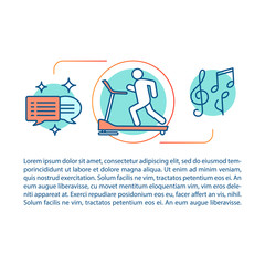 Stress overcoming concept linear illustration