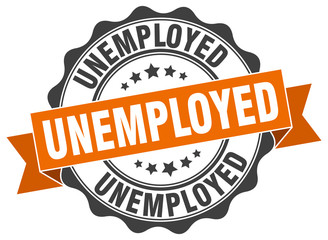 unemployed stamp. sign. seal