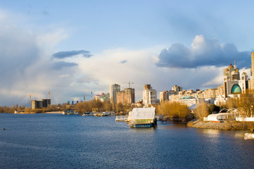 Obraz premium new york city skyline at dusk