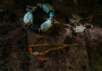 pulcera arete y collar