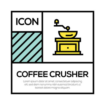 COFFEE CRUSHER ICON CONCEPT