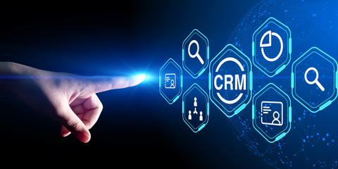 CRM Customer Relationship Management Business Internet Techology Concept