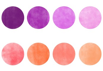 Pink and purple color palette of 8 shades