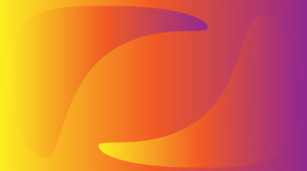 Abstract background with convex figures with a beautiful gradient from yellow to pink