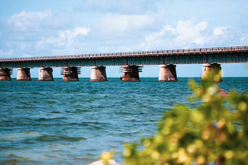 Fototapeta na wymiar Seven Mile Bridge in Florida Keys