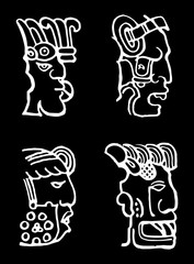 Indian vector tattoo