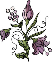 Beautiful flower vector illustration