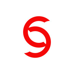 Fototapeta premium S letter logo design vector template