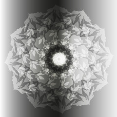 Beautiful pattern. The imprint of a flower. Vector illustration.