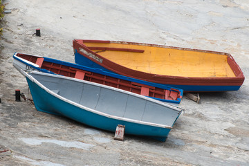 Coloured boats in Hermanus, Western Cape