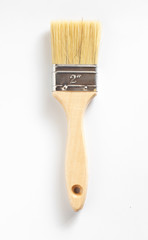 paint brushes on white background.