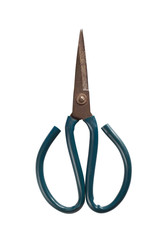 Scissors for cutting steel isolated on white background.