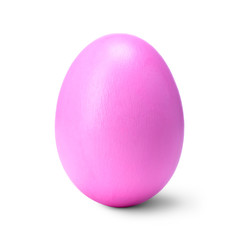 Easter egg isolated on a white background with clipping path. (handmade)