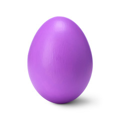 Easter egg isolated on a white background with clipping path. (handmade)
