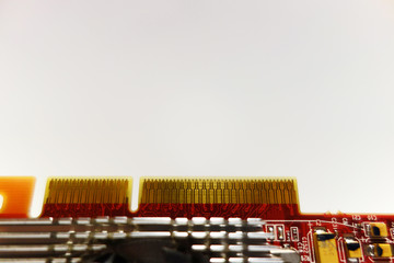 Naklejka premium Graphics card to computer