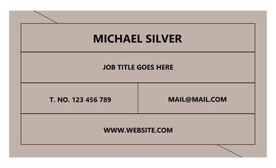 Minimalistic business card template set vector