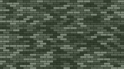 Brik Wall Vector. Green Stone Brik Wall Buidling. Military 23 February Background. Illustration