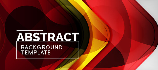 Fototapeta premium Techno lines, hi-tech futuristic abstract background template with arrow shapes