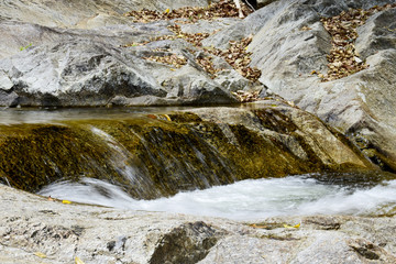  Ai Kiew Waterfall Landscape in the Dry Season, Nakhon Si Thammarat Province, Thailand, 30 March 2019