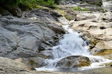  Ai Kiew Waterfall Landscape in the Dry Season, Nakhon Si Thammarat Province, Thailand, 30 March 2019