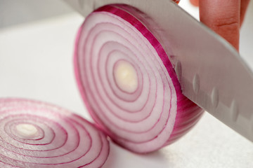 Close up on slicing