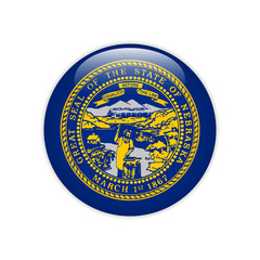 Flag Nebraska button