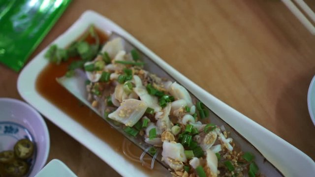Ensis ensis razor clam chinese gourmet food