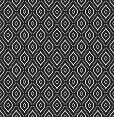 Seamless vector ornament. Modern background. Geometric modern black and white pattern