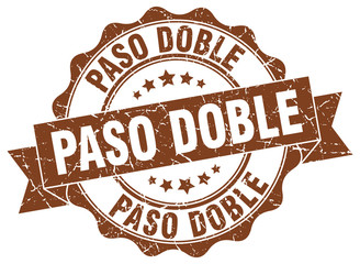 Obraz premium paso doble stamp. sign. seal