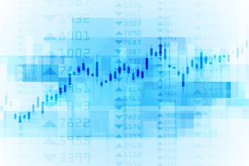 Business candle stick graph chart of stock market investment trading, Bullish point, Bearish point for business and financial concepts, reports and investment. Vector illustration