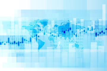 Business candle stick graph chart of stock market investment trading, Bullish point, Bearish point for business and financial concepts, reports and investment. Vector illustration