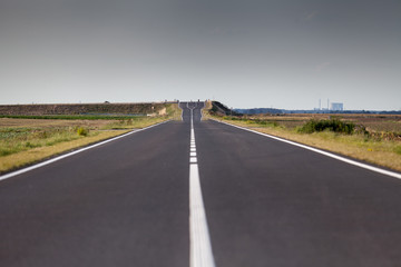Fototapeta premium Neubau einer Bundesstraße in Nordrheinwestfalen 