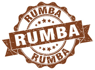 Obraz premium rumba stamp. sign. seal