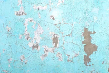 Crédence de cuisine en verre imprimé Vieux mur texturé sale Peinture écaillée sur la texture du matériau grunge bleu mur