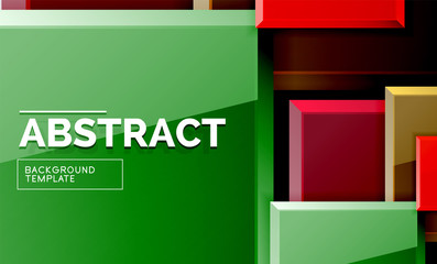 Square geometric background