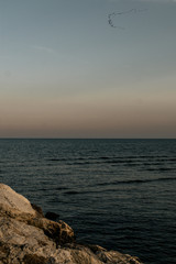 mediterranean sunset sea