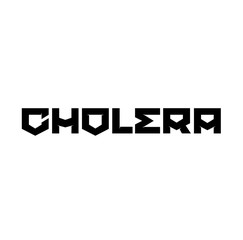 CHOLERA stamp on white