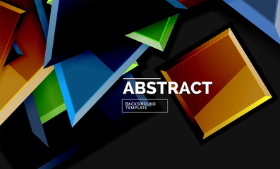 Squares and triangles geometrical background