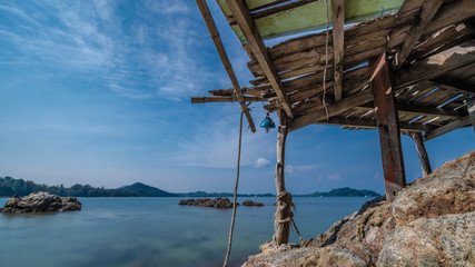 Wooden Pier With Fog Sea