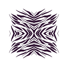 Animal print pattern isolated on white background. Card design template. Vector.