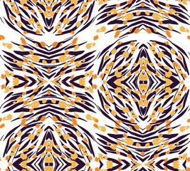Animal texture seamless background pattern. Fashion print, textile design. Cute pattern. Vector.