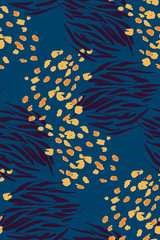 Animal texture seamless background pattern. Fashion print, textile design. Cute pattern. Vector.